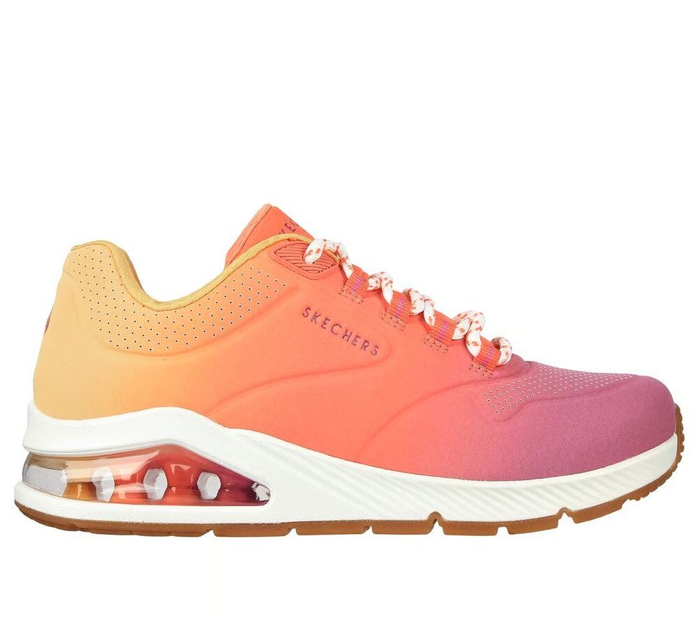 NEW Skechers Street UNO 2 Color Waves Red Rainbow Matte Sneaker Women's 9.5